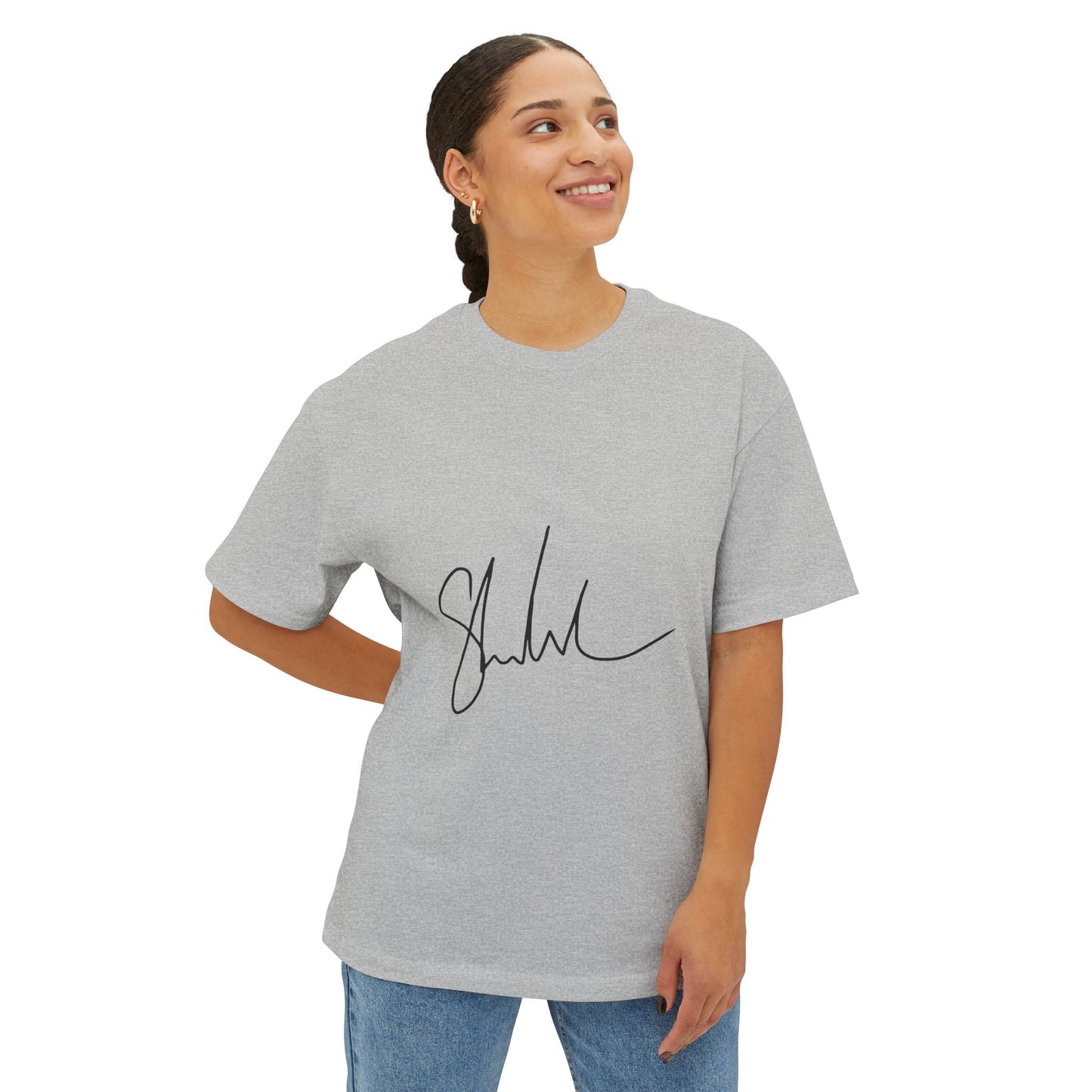 Outline Echo Unisex Oversized Boxy Tee
