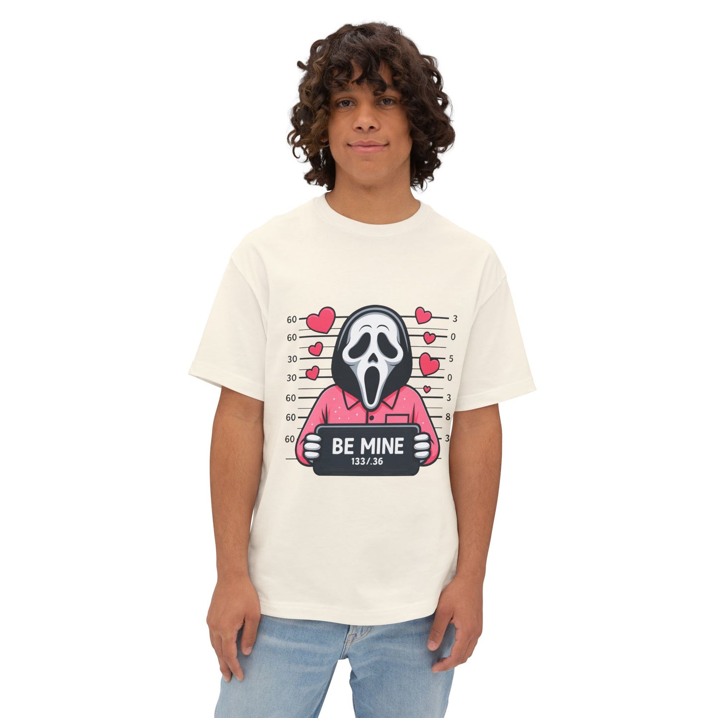 Oversized boxy Tee – Snazzy Be mine Edition