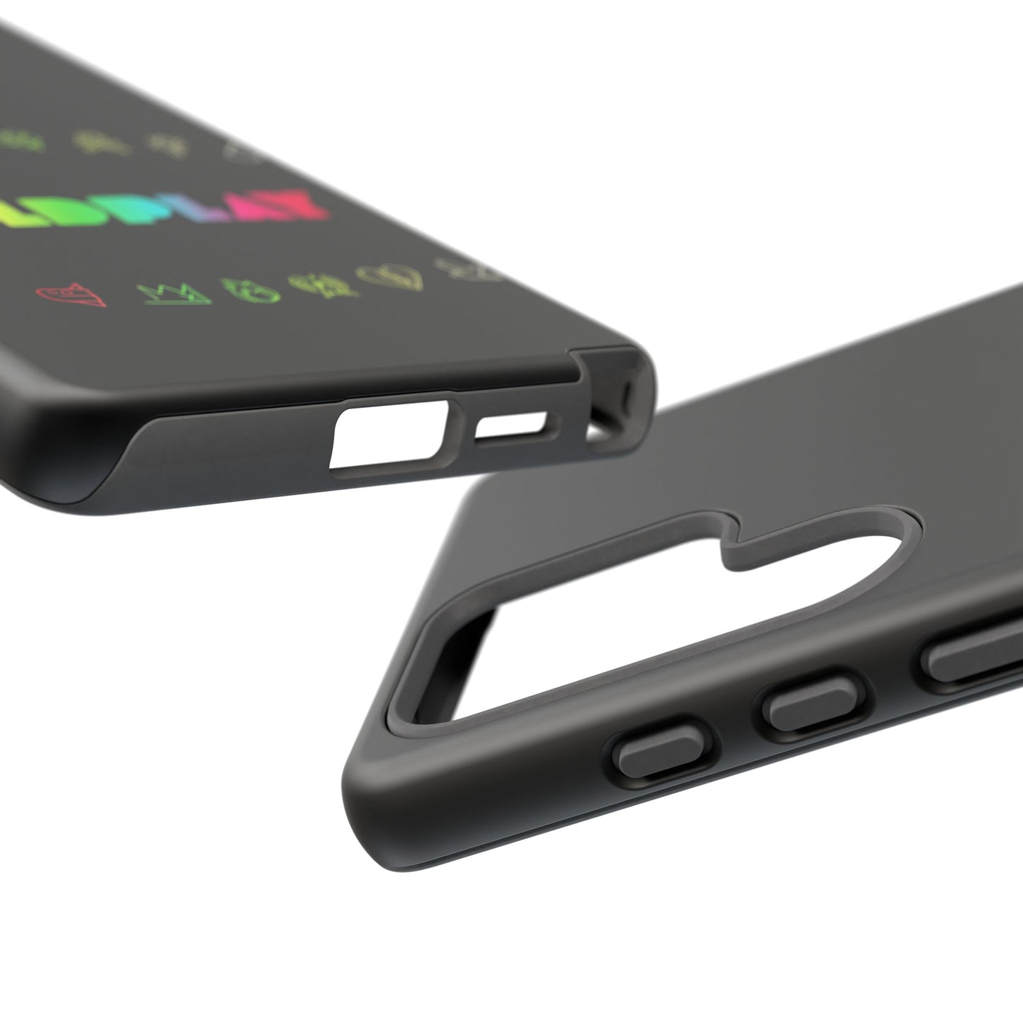 Premium Tough Case for Samsung S21 to S25 Ultra Showcasing Coldplay’s Signage