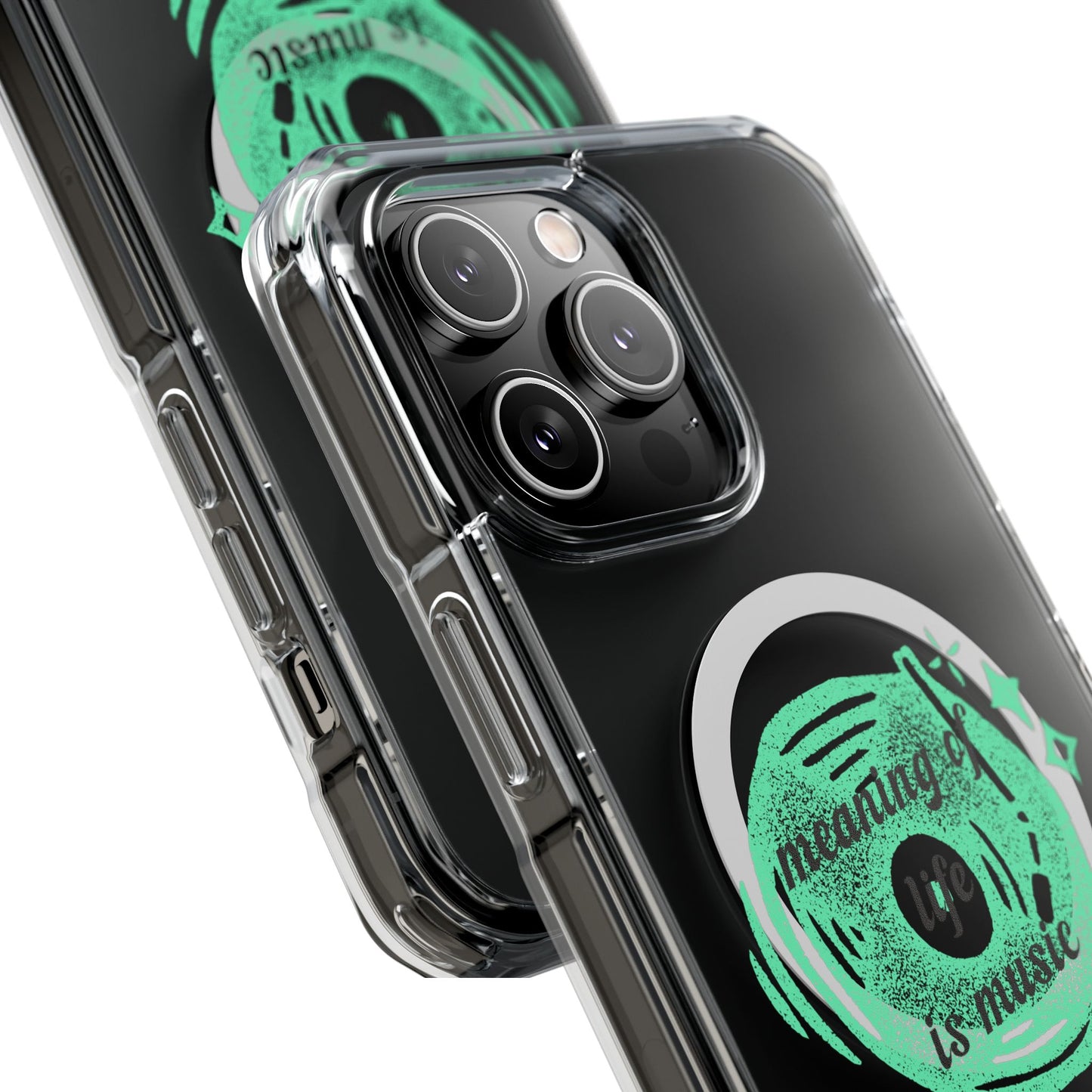 Vinyl Dreams Speak Magnetic clear Impact Case
