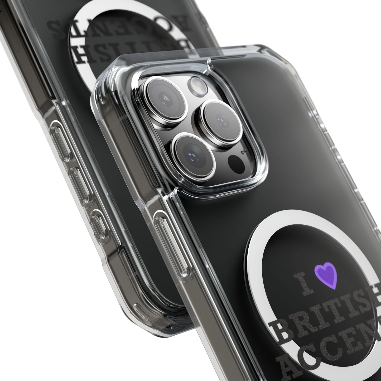 I Love British Accents Magnetic Clear Impact Case