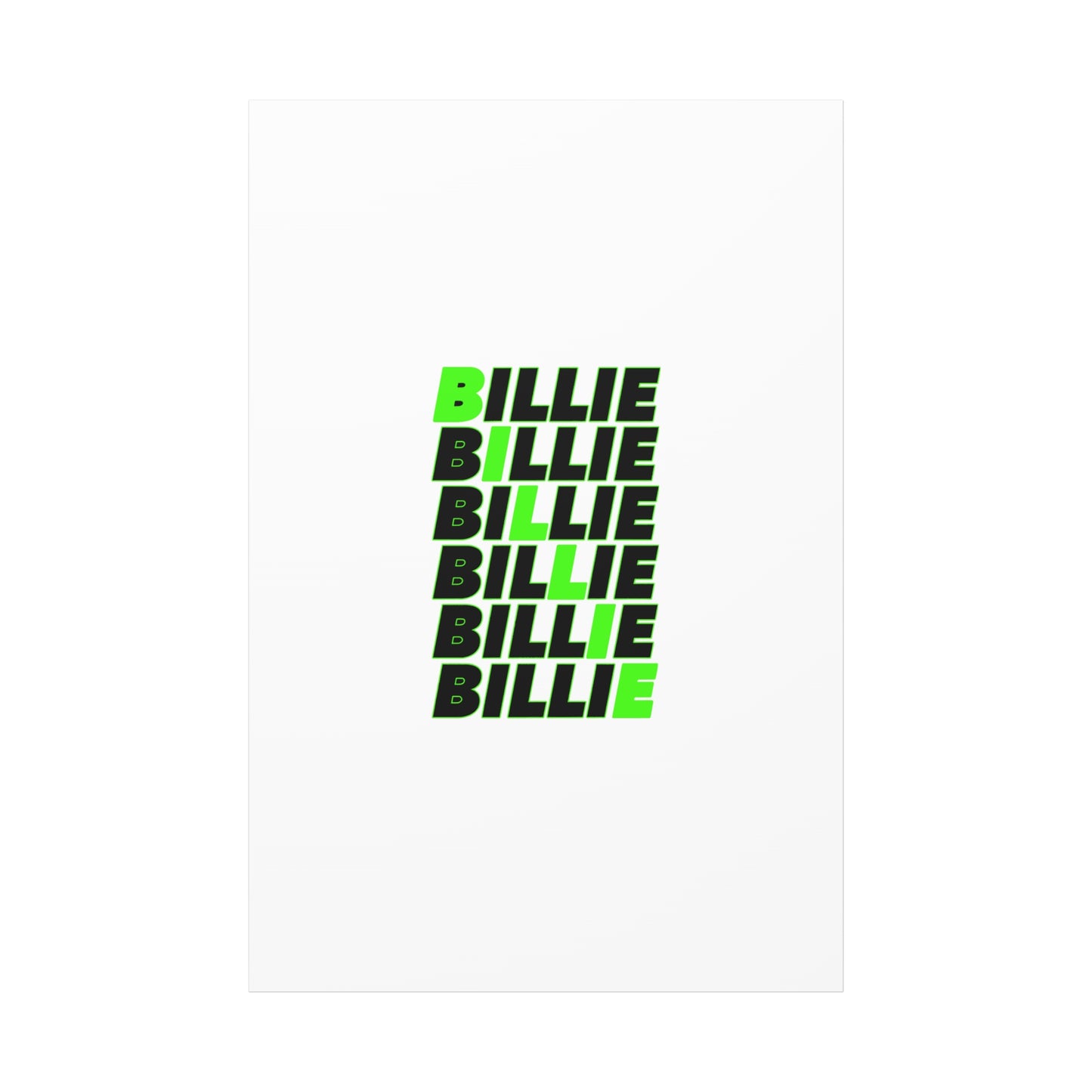 Minimal Block Statement Matte Canvas