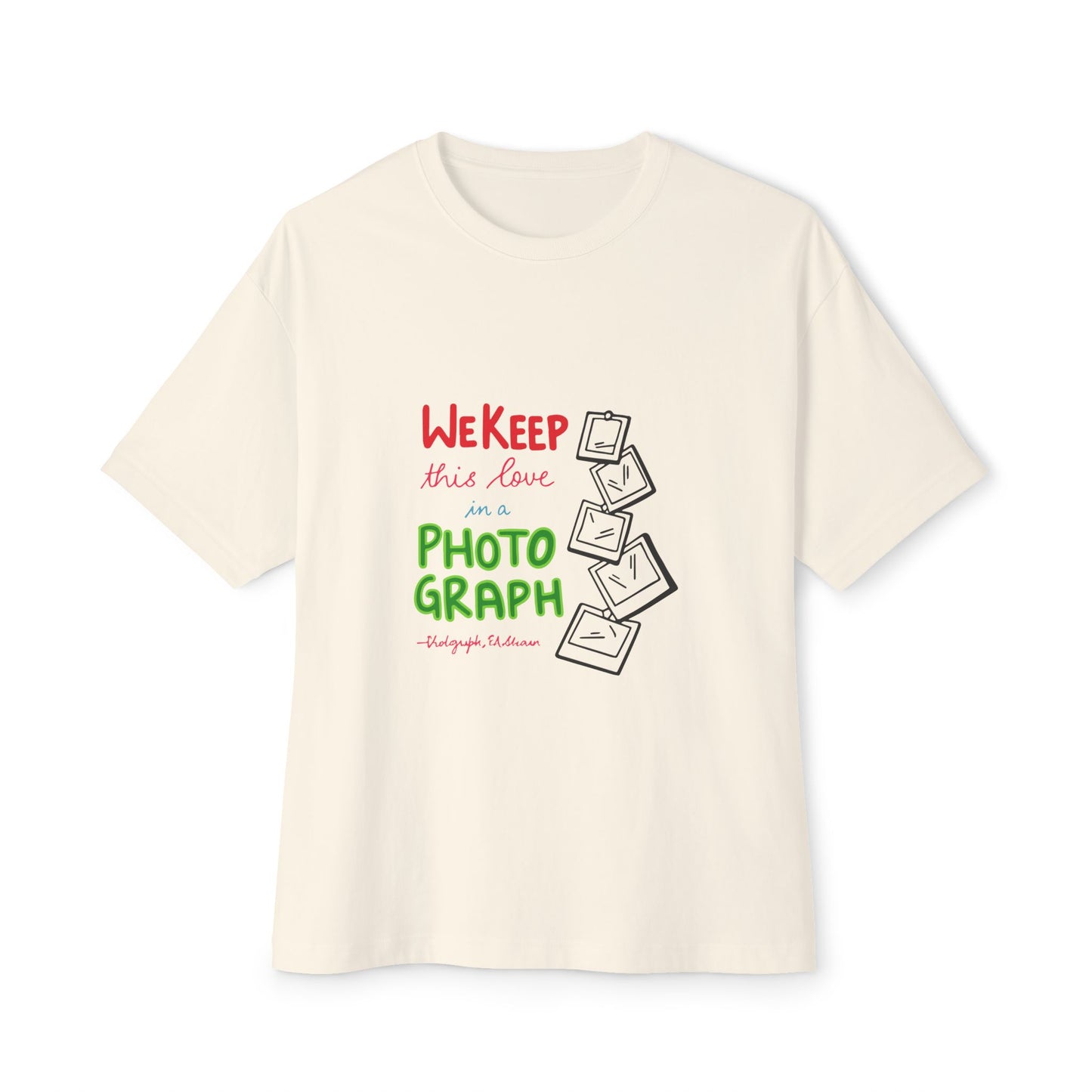 White Paw Print Oversized Boxy Tee