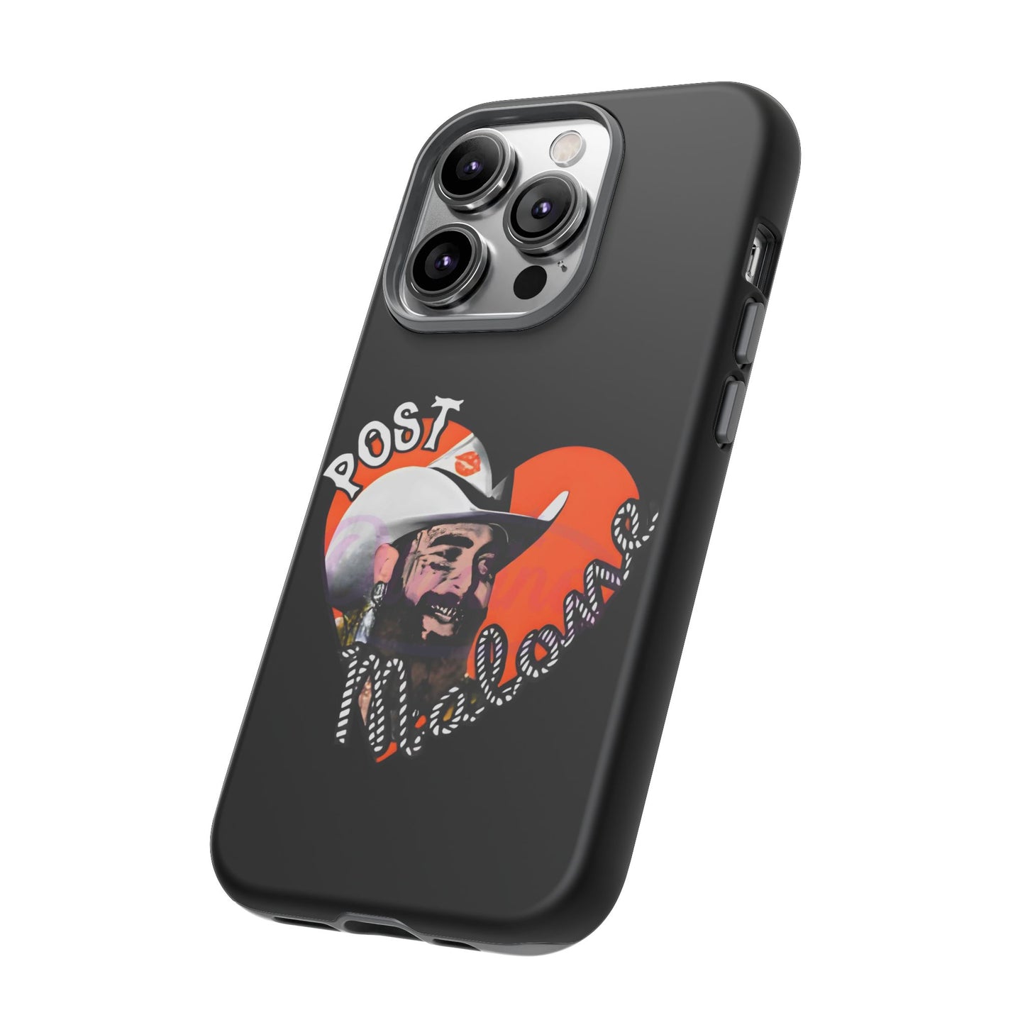 Tough iPhone Case (12–16 Pro Max) – Post Malone Heart Design