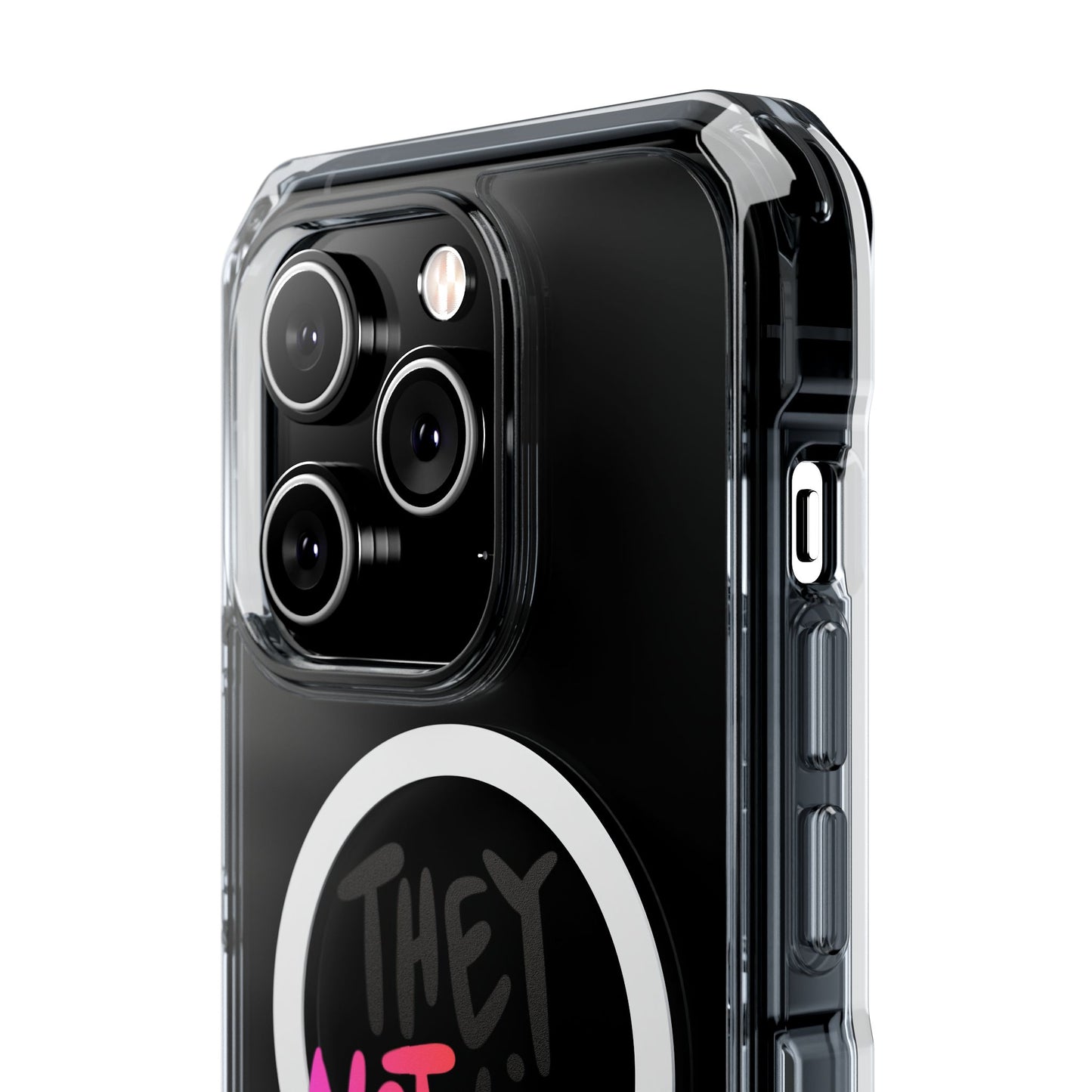 Bold “NOT” Statement Magnetic Clear Impact case
