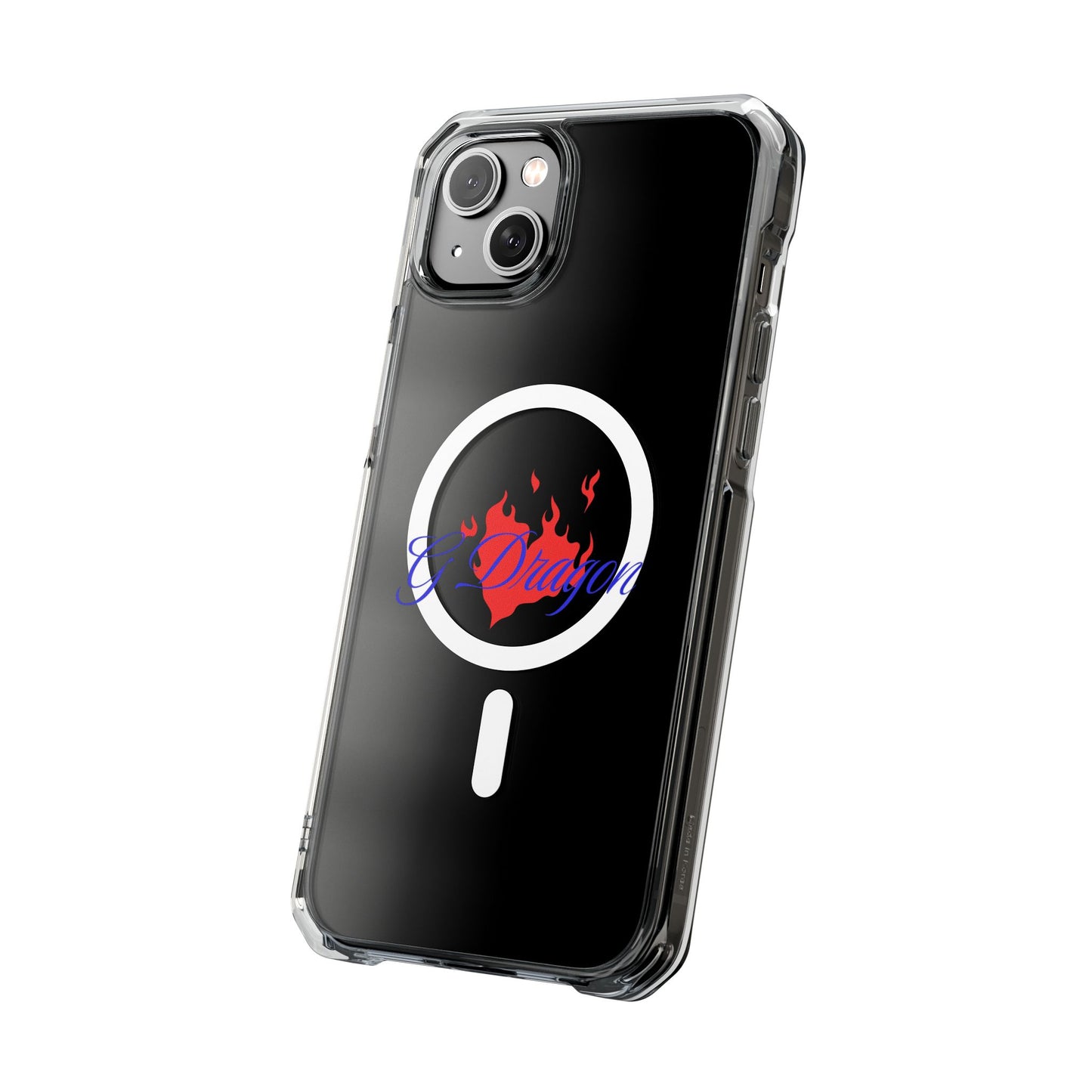 Heart on Fire Bold Script Magnetic Clear Impact Case