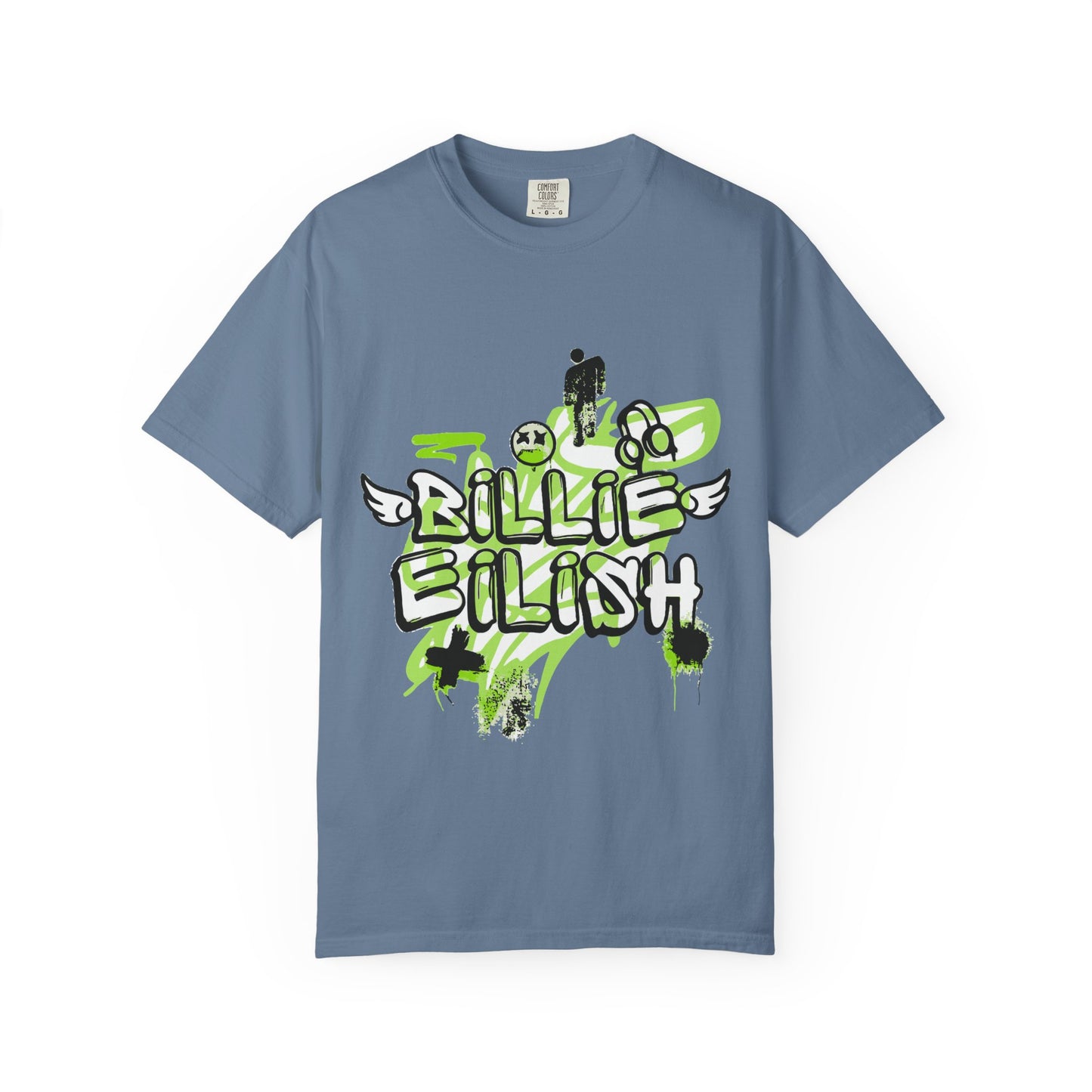 Grunge Angel Graffiti Unisex Dyed T-shirt