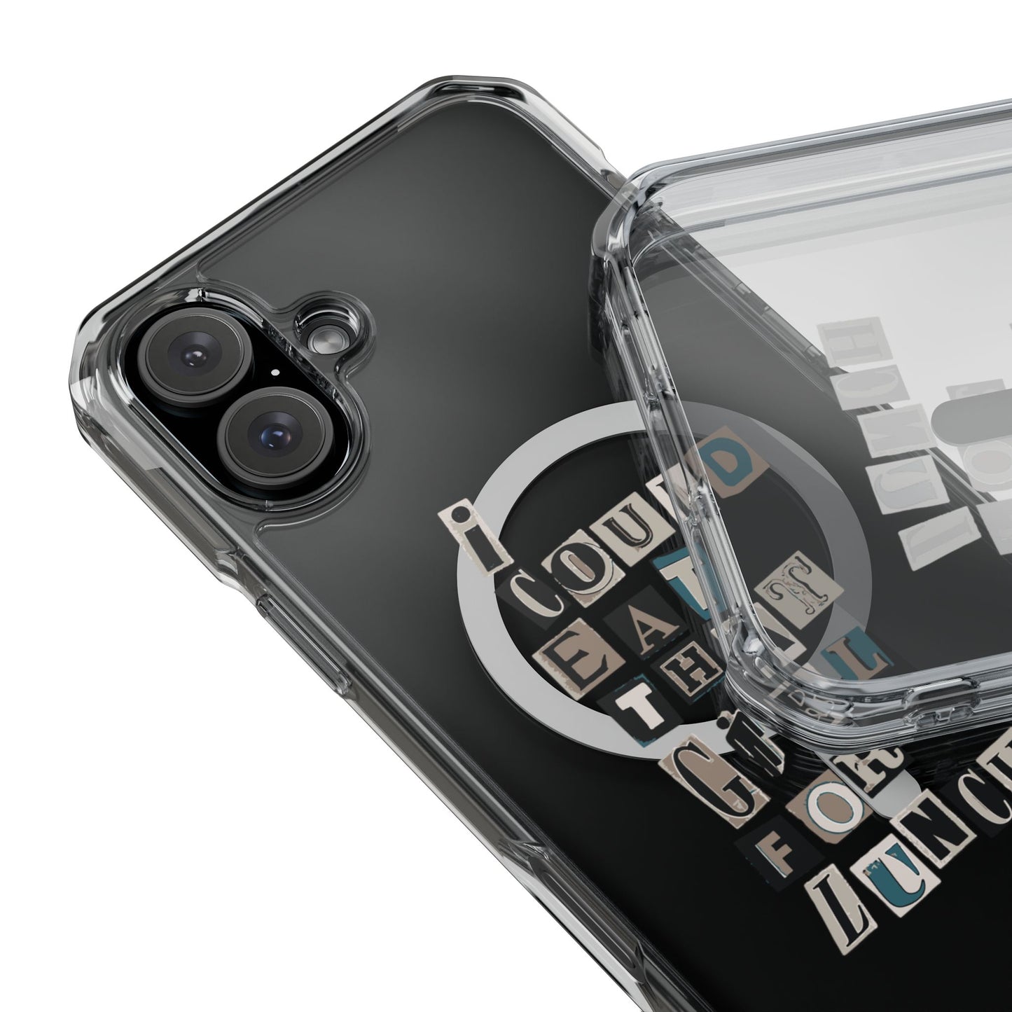 Mixed Message Collage Magnetic Clear Impact Case