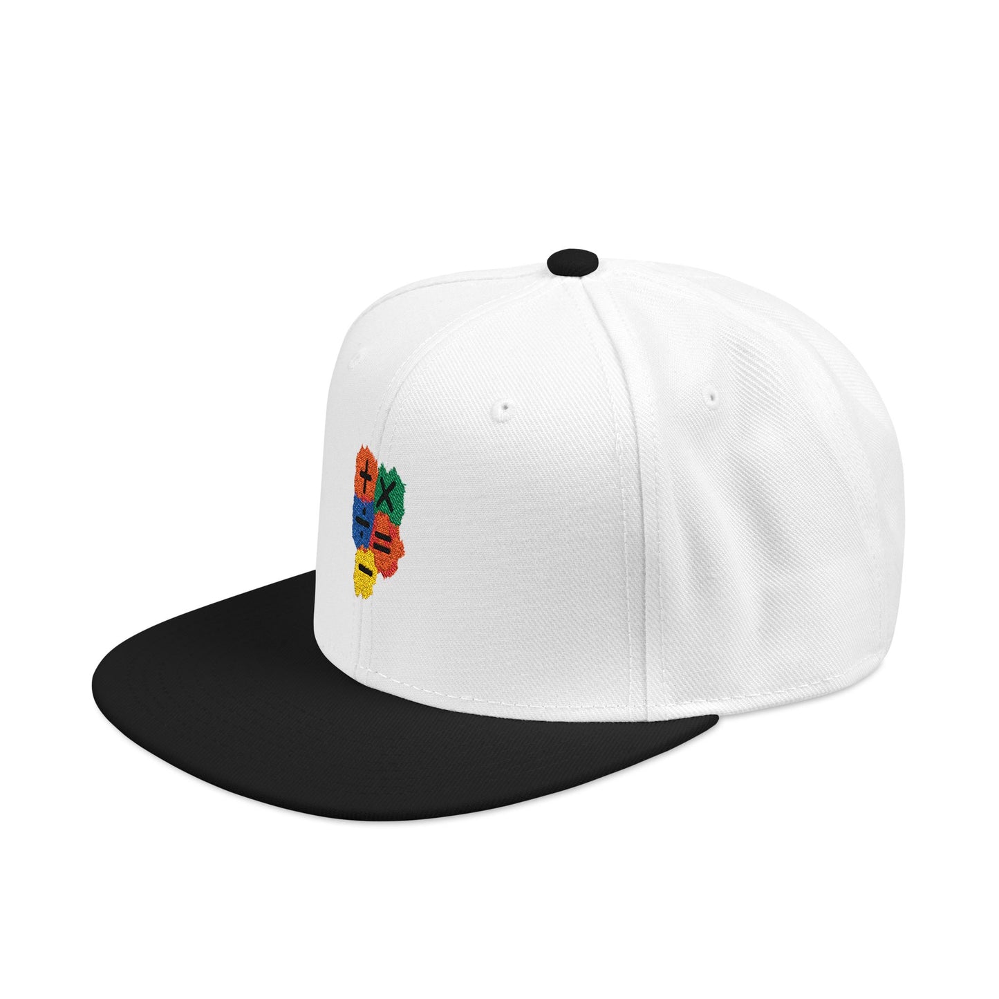 Orange Equals Symbol Snapback Cap