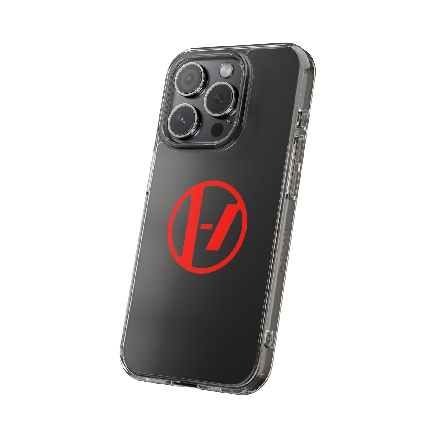 Crimson Orbit Clear Case