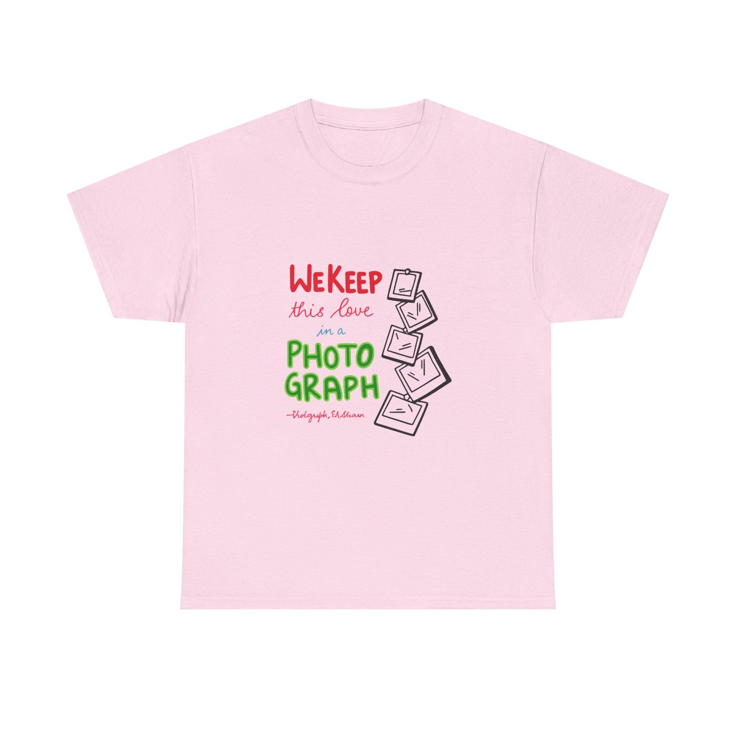 White Paw Print Unisex Heavy Cotton Tee
