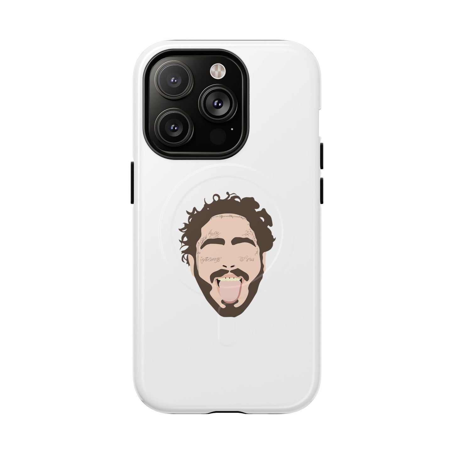Minimalist Tongue Out Cartoon Face Tough Magnetic Case