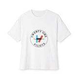 Trident Glow Unisex Oversized Boxy Tee