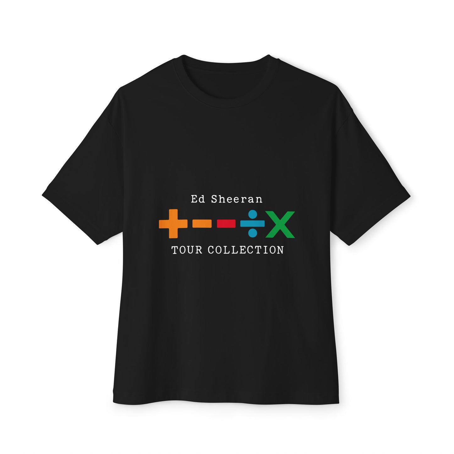 Unisex Oversized Boxy Tee – Ed Sheeran Black Edition