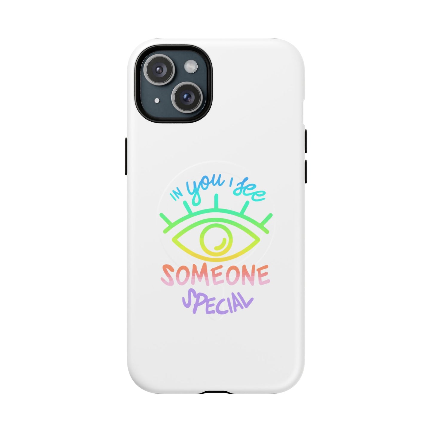 Vibrant Eye and Text Tough Magnetic Case