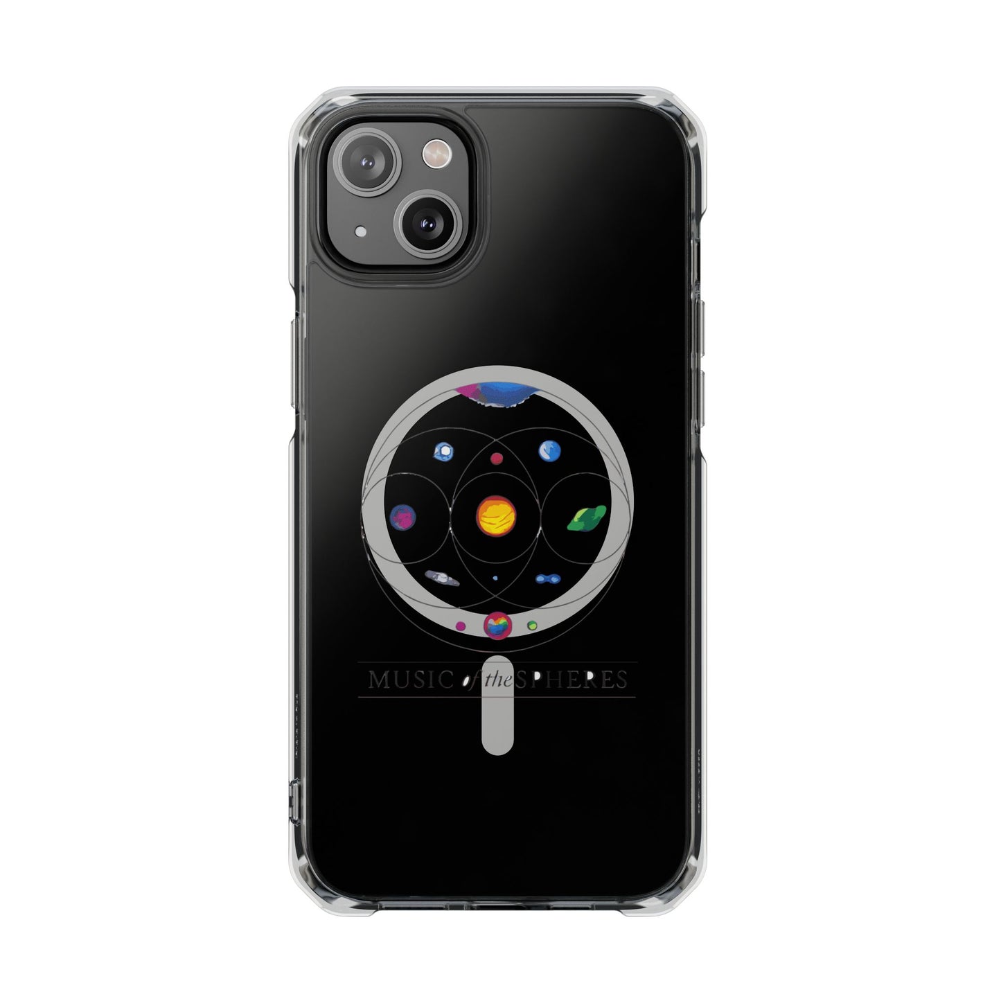 Colorful Planetary Orbit Diagram Magnetic Clear Impact case