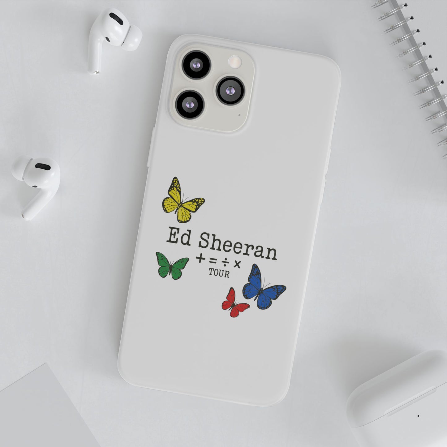 Flexi Case – Ed Sheeran butterfly edition (iPhone X–16 Pro Max)