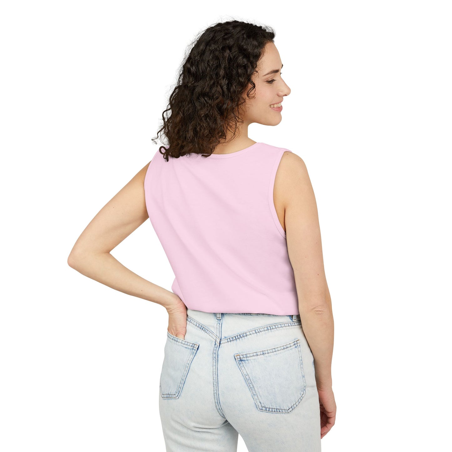 World Tour Bubble Letter-Dyed Tank Top