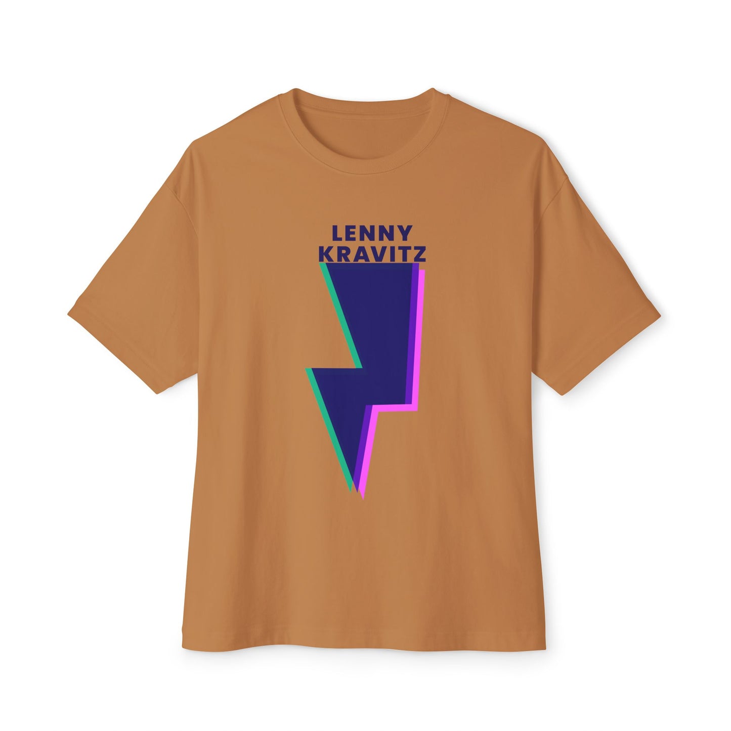 Layered Bolt Vibe Unisex Oversized Boxy tee