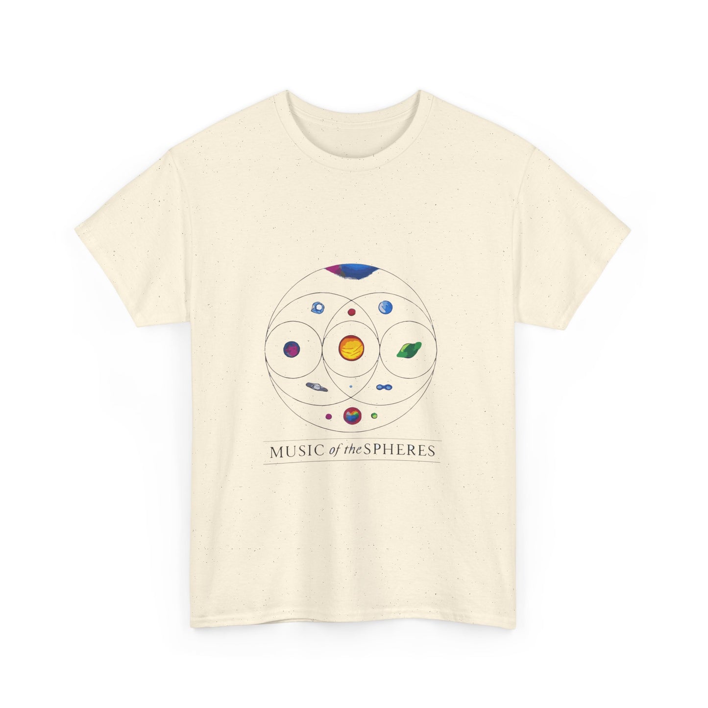Colorful Planetary Orbit Diagram Unisex Cotton Tee