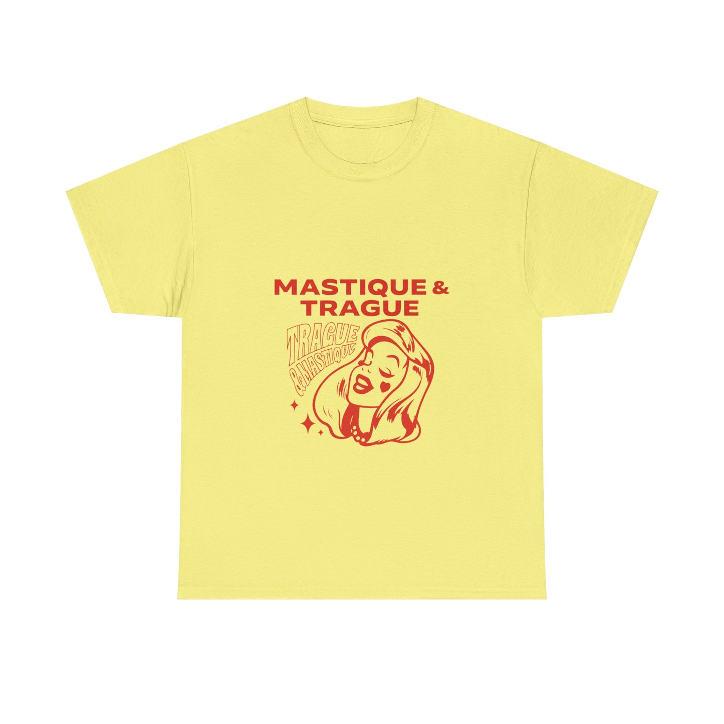 Fierce Femme in Red Unisex Heavy cotton tee