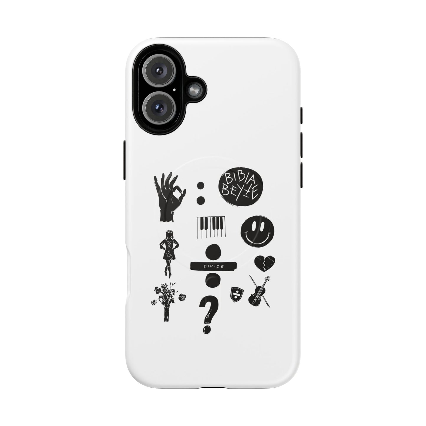 Ocean Wave with Heart Outline Tough Magnetic case