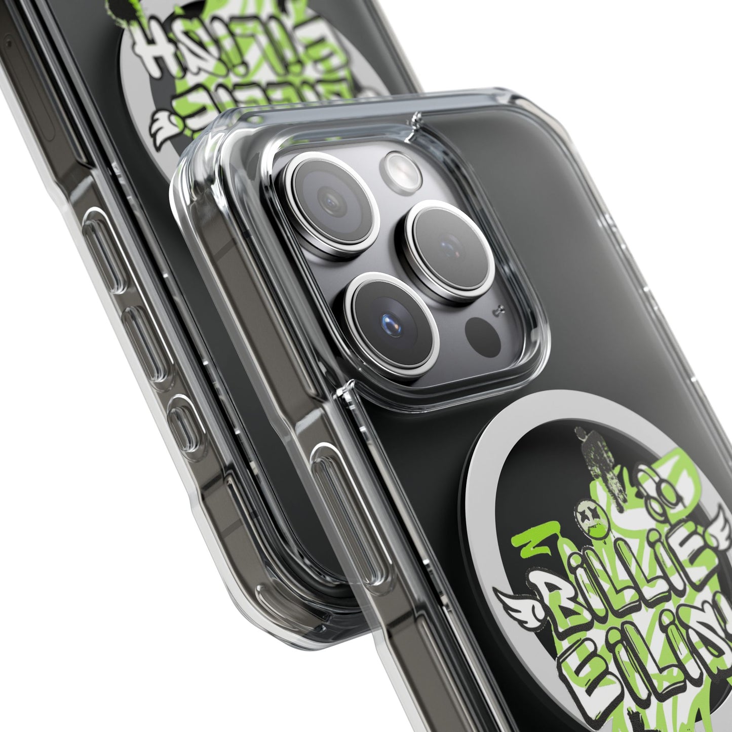 Grunge Angel Graffiti Magnetic Clear Impact Case