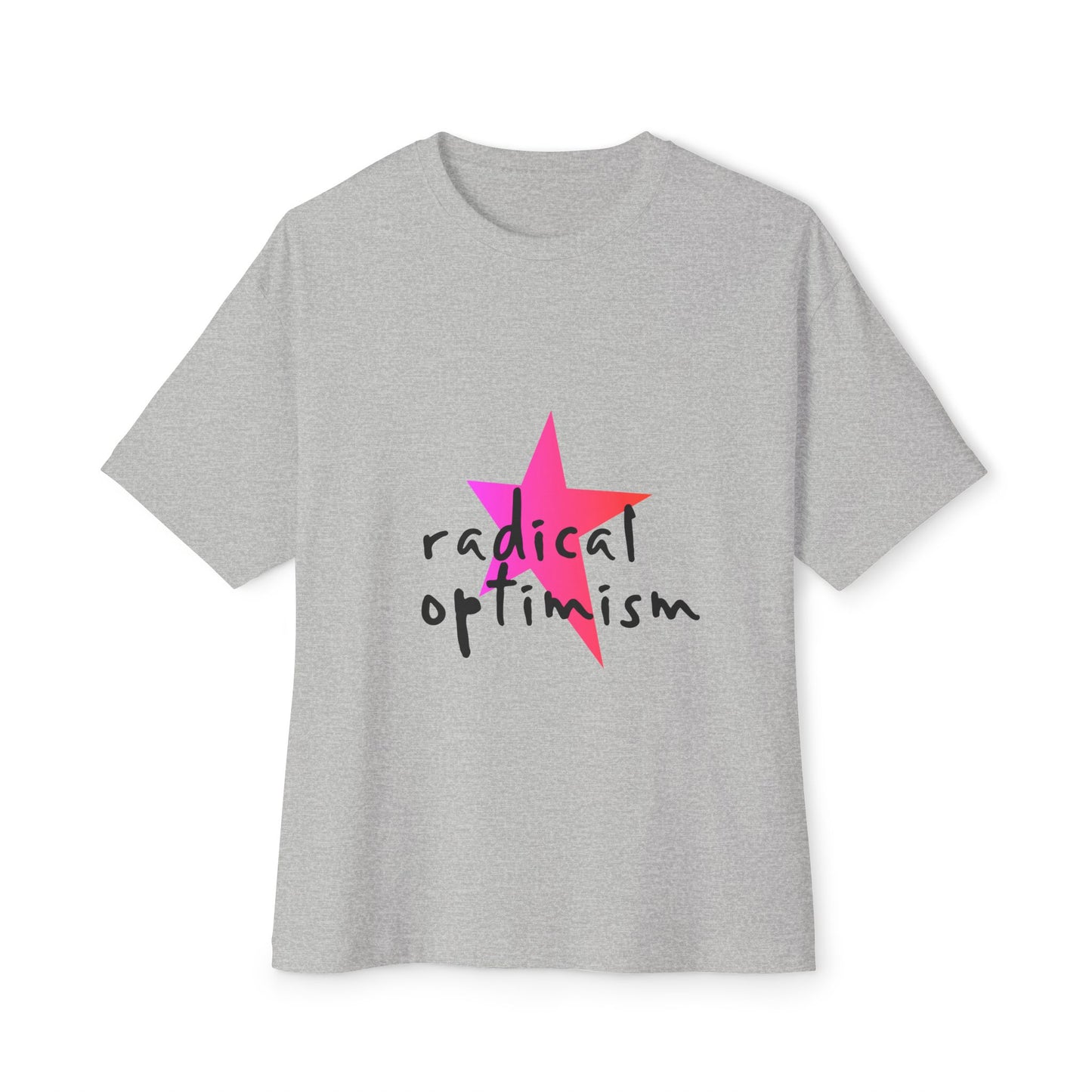 Flame Script Statement Unisex Oversized Boxy Tee