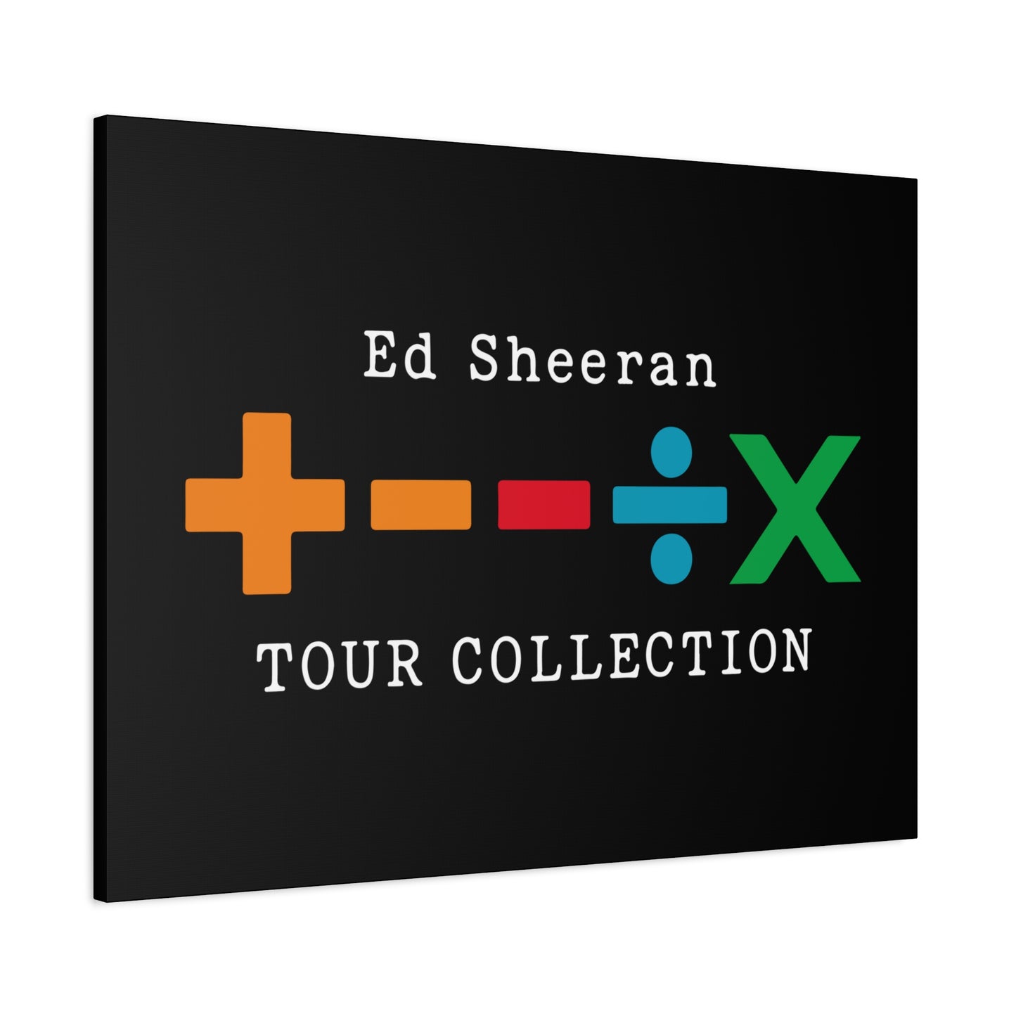 Matte Stretched Canvas, 1.25" Depth – Ed Sheeran Black Edition