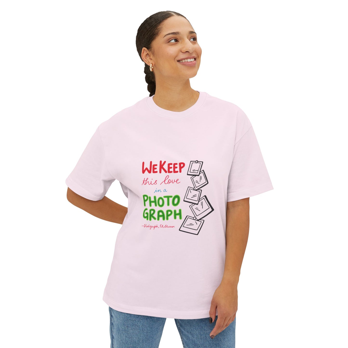 White Paw Print Oversized Boxy Tee