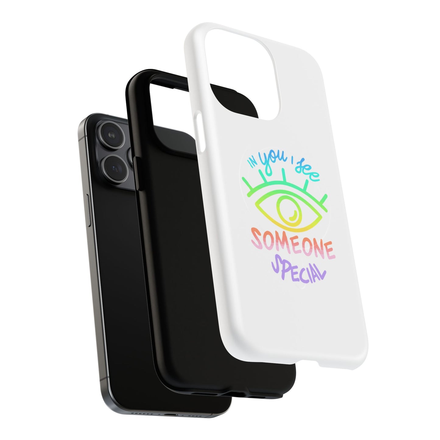 Vibrant Eye and Text Tough Magnetic Case