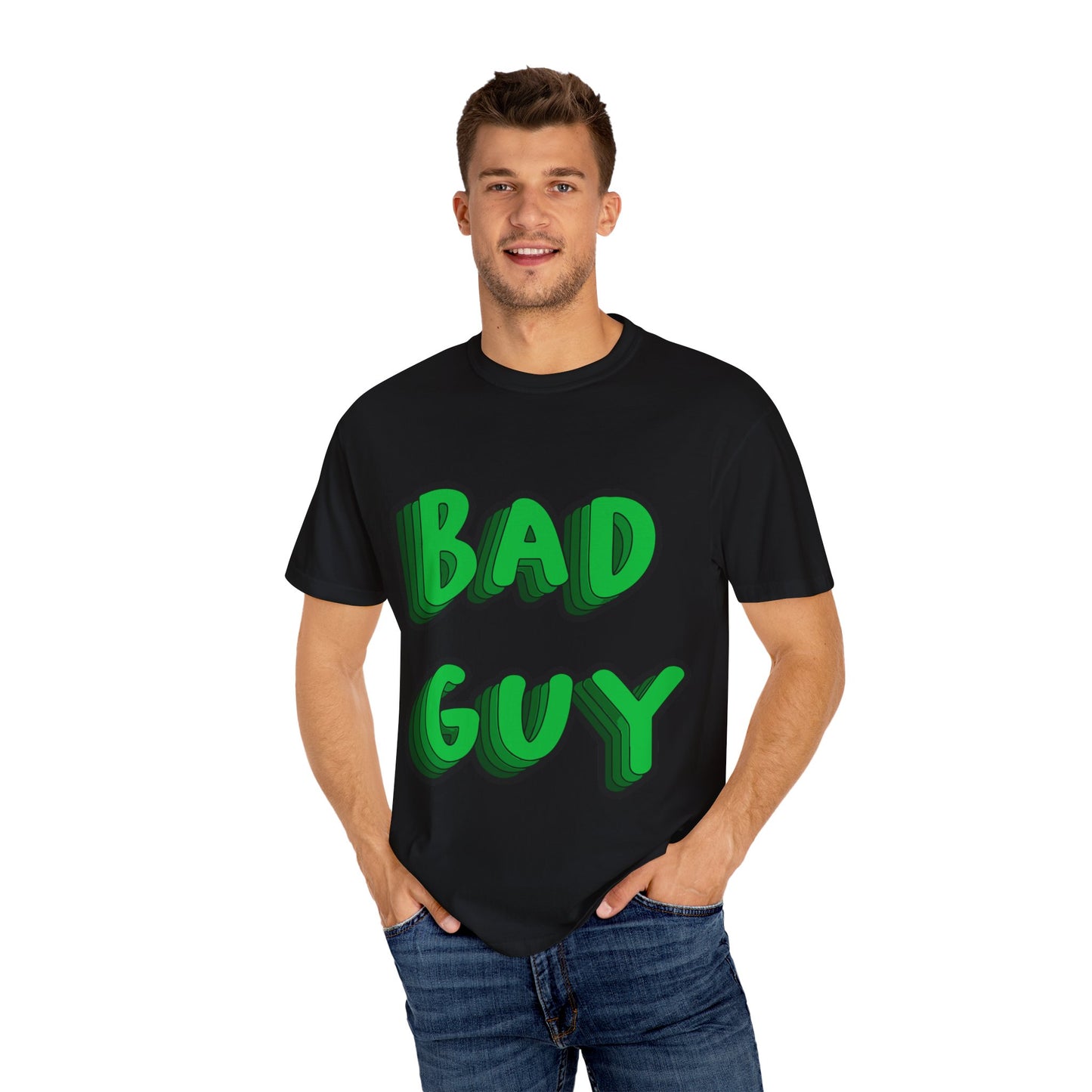 Bold 3D Bad Mood Unisex Dyed T-shirt
