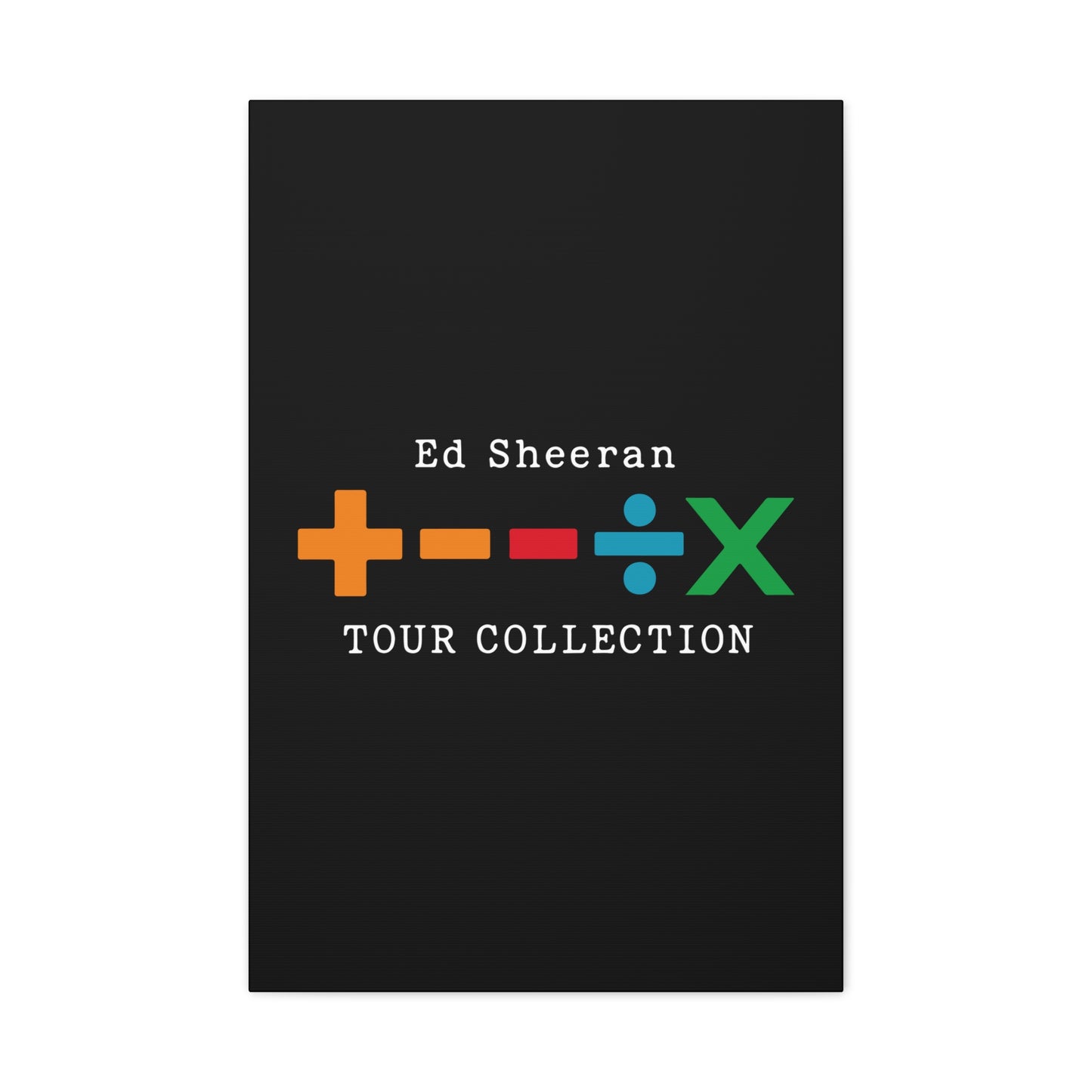 Matte Stretched Canvas, 1.25" Depth – Ed Sheeran Black Edition