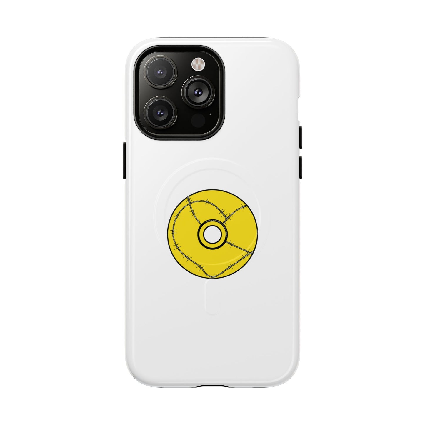 Minimalist Black Disc Outline Tough Magnetic Case