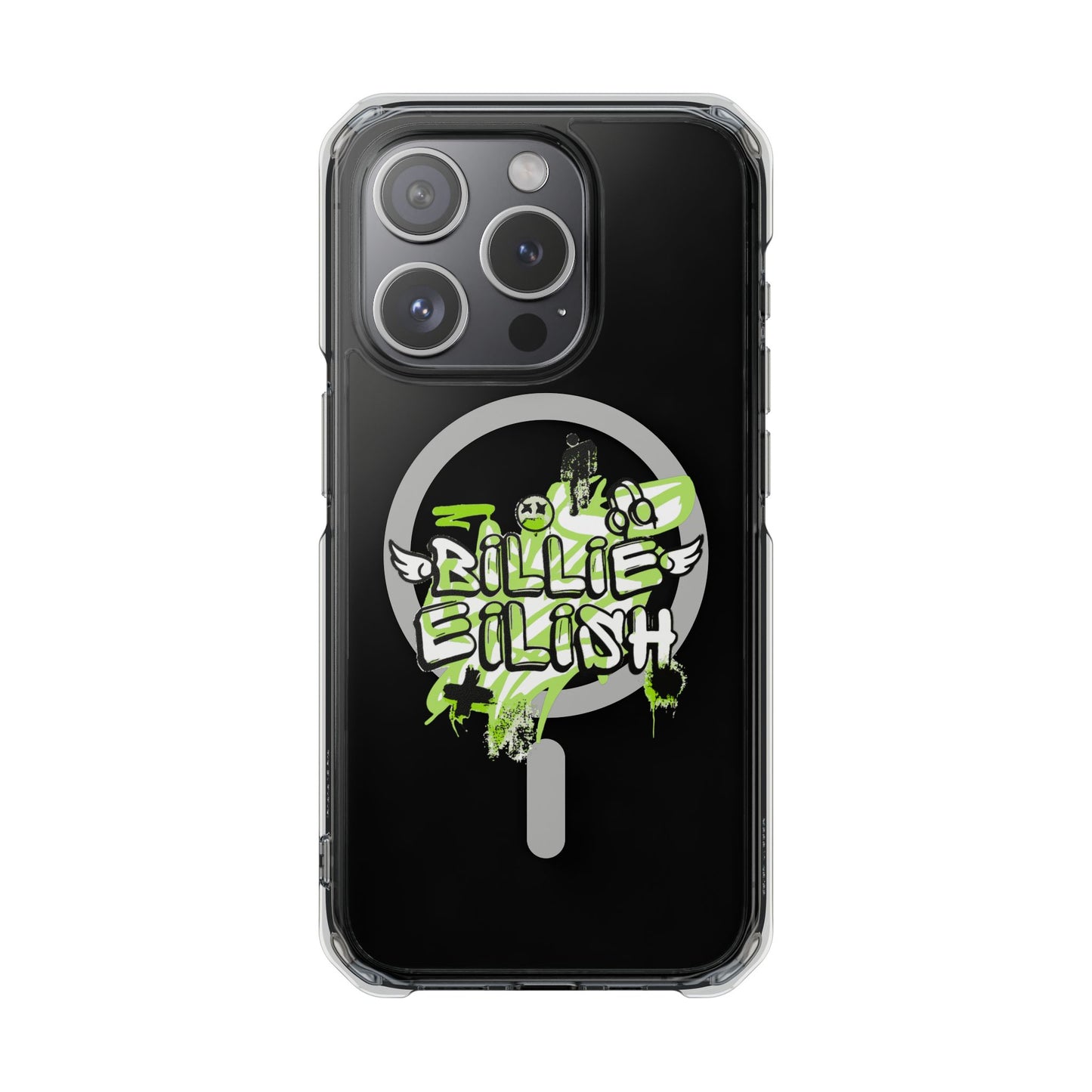 Grunge Angel Graffiti Magnetic Clear Impact Case