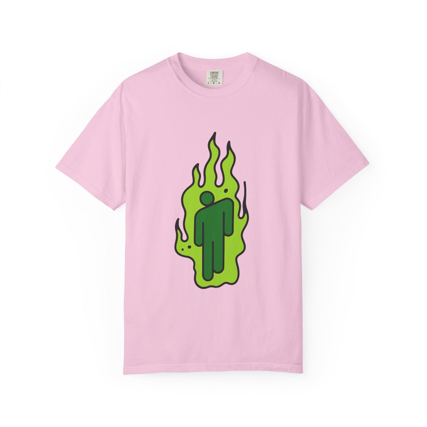 Green Flame Icon Unisex Dyed T-shirt