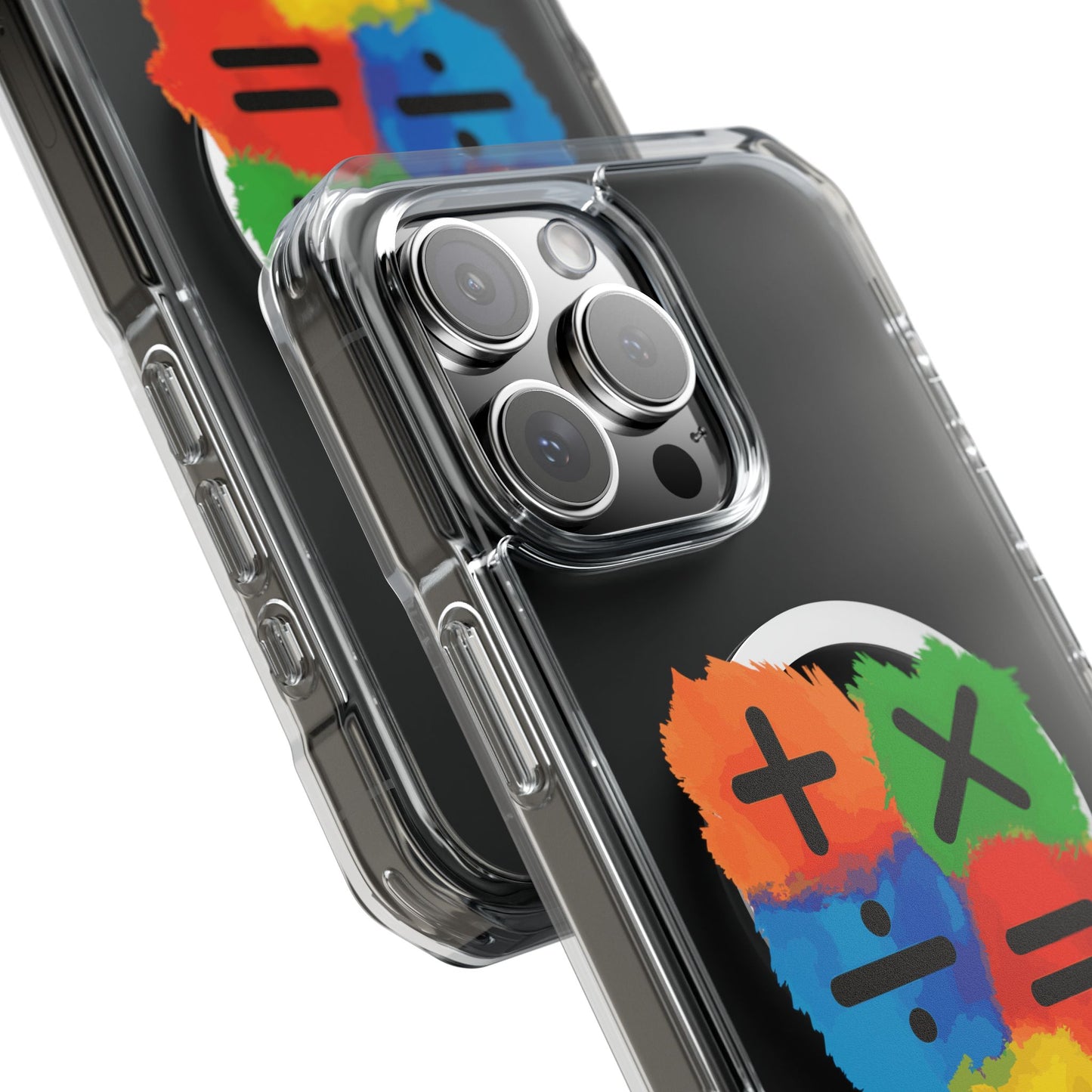 Orange Equals Symbol Magnetic Clear Impact Case