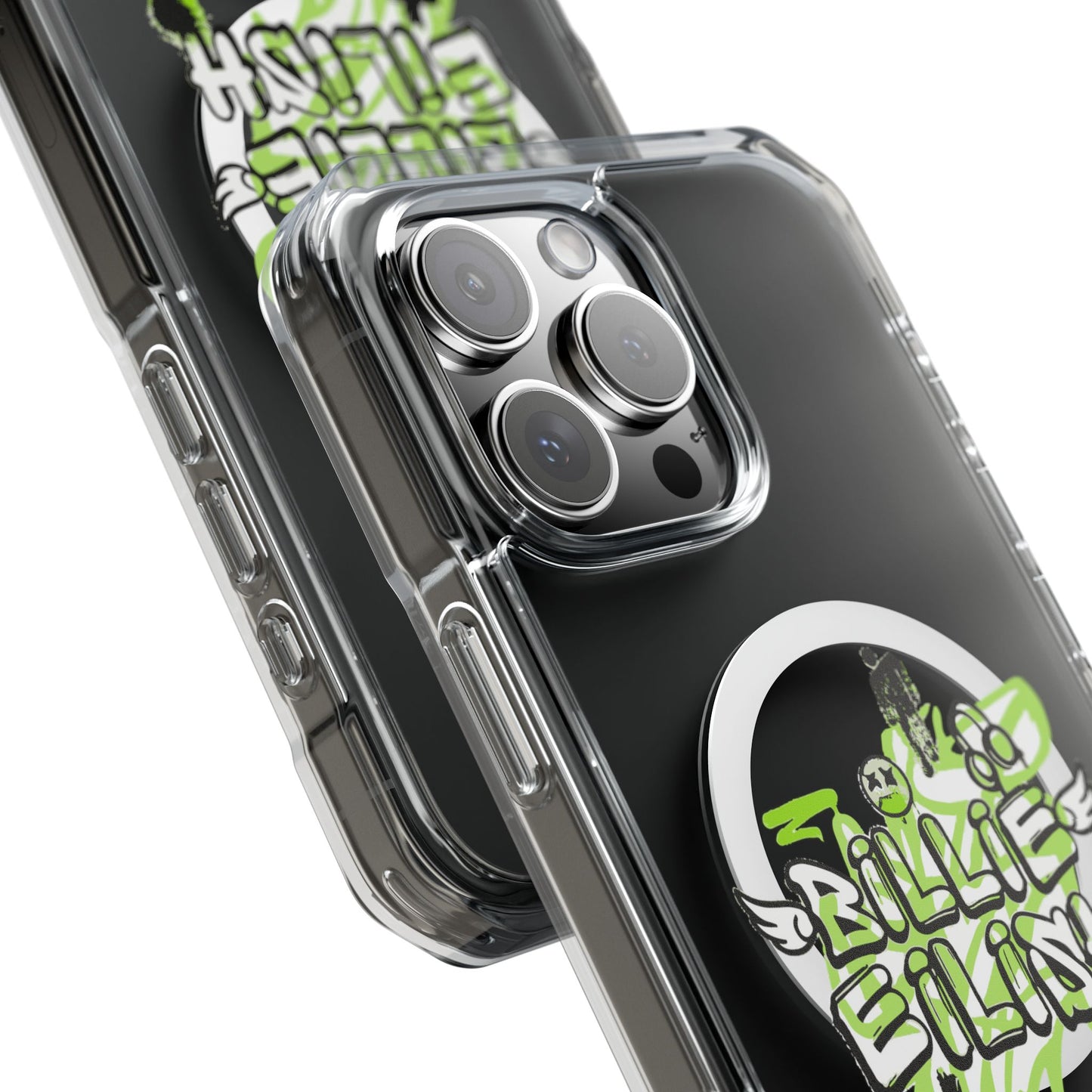 Grunge Angel Graffiti Magnetic Clear Impact Case