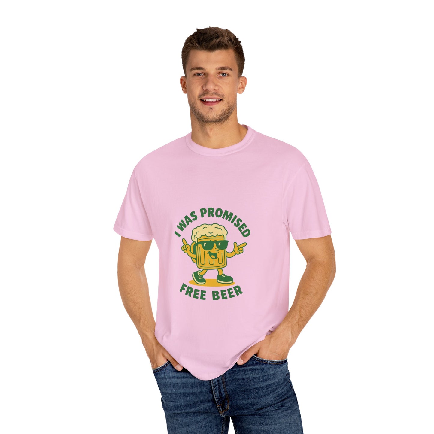 Unisex Garment-Dyed T-shirt – Snazzy Free Beer Edition