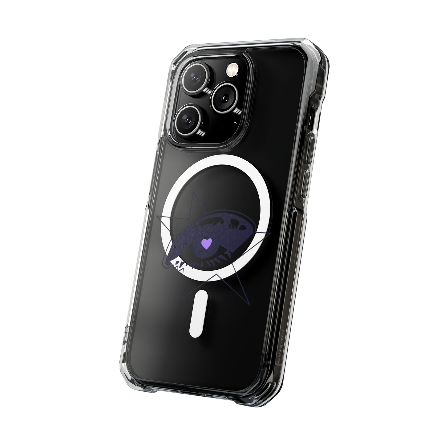 Purple Starry Eye Magnetic Clear Impact Case