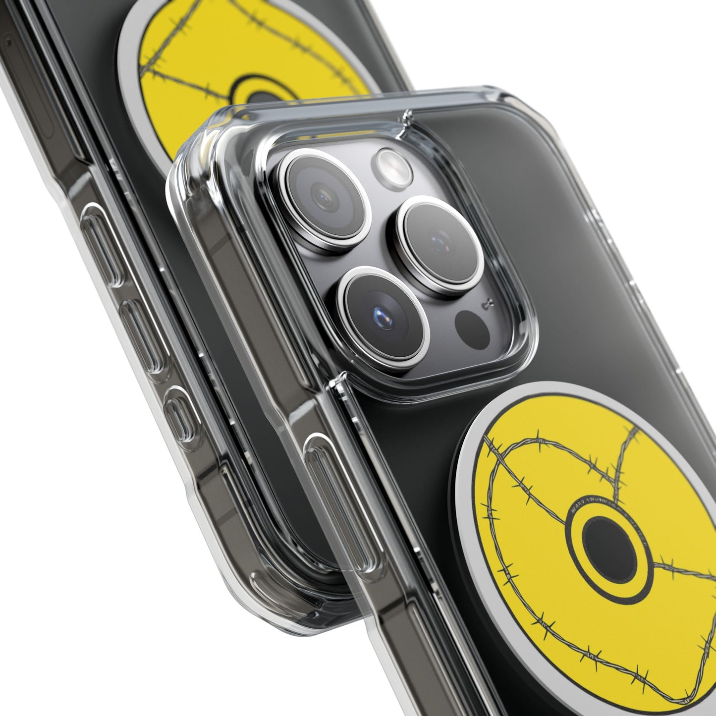 Minimalist Black Disc Outline Magnetic Impact Case