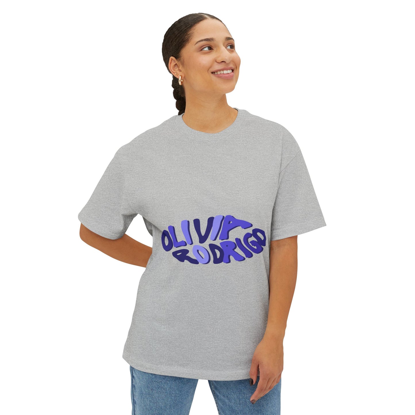 Olivia Rodrigo Wavy Text-Oversized Tee