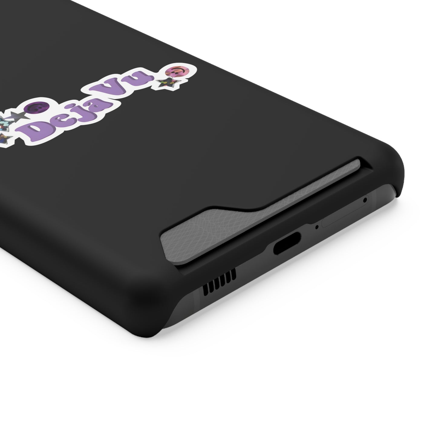 Phone Case + Card Holder For Samsung S21 to S22 – Olivia Rodrigo Deja Vu | Black Edition