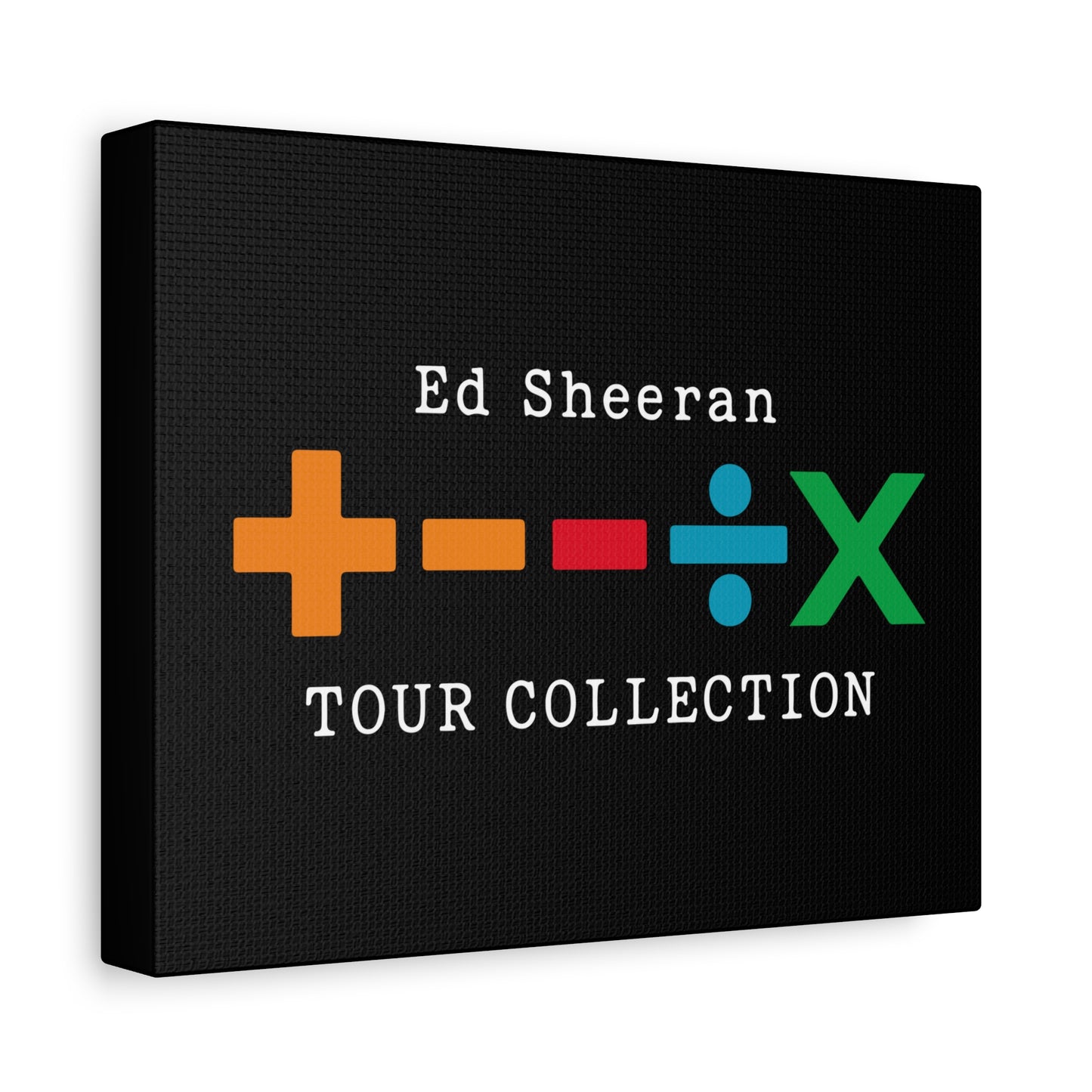 Matte Stretched Canvas, 1.25" Depth – Ed Sheeran Black Edition