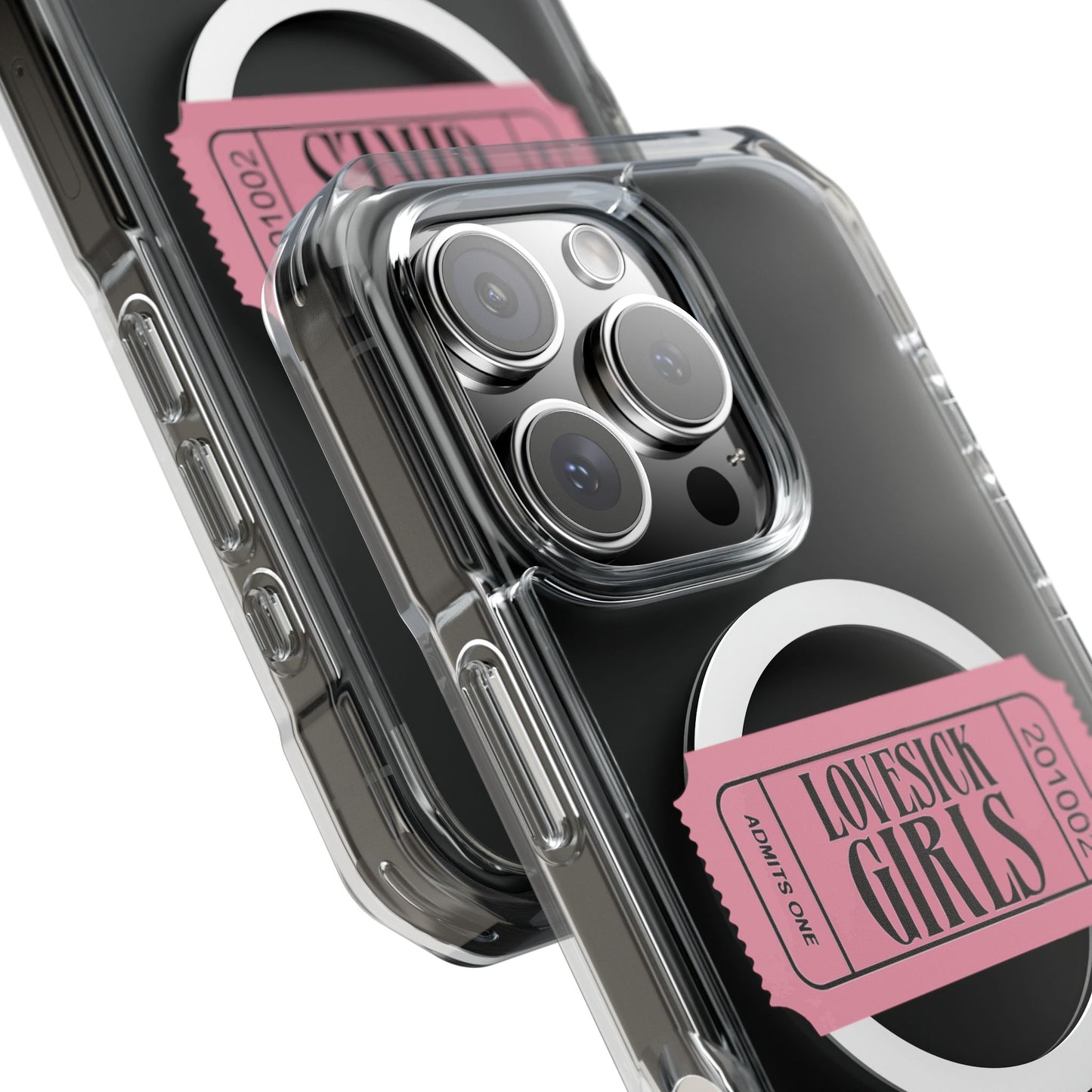 Lovesick Girls Ticket - Magnetic Clear Impact Case