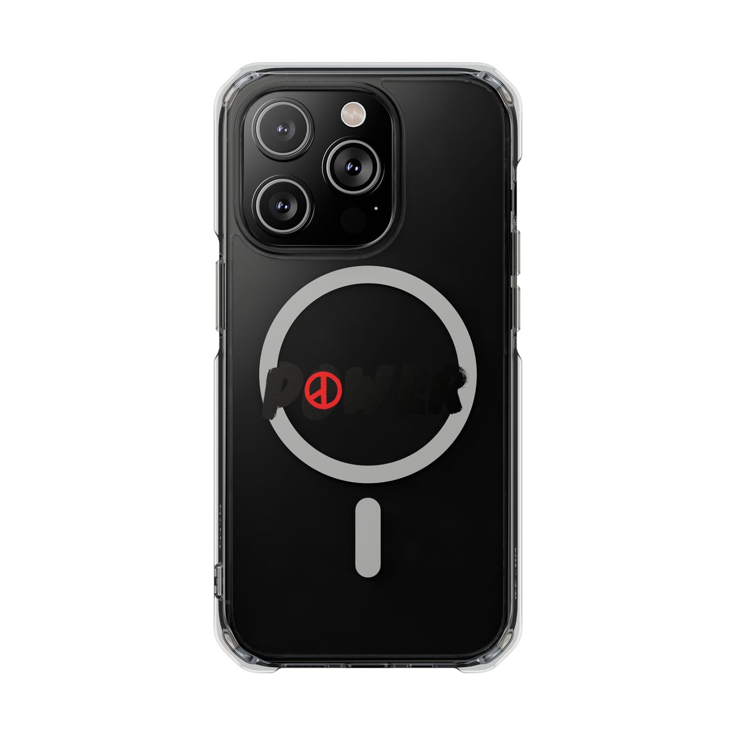 Peace Vibes Streetwear Magnetic Clear Impact Case
