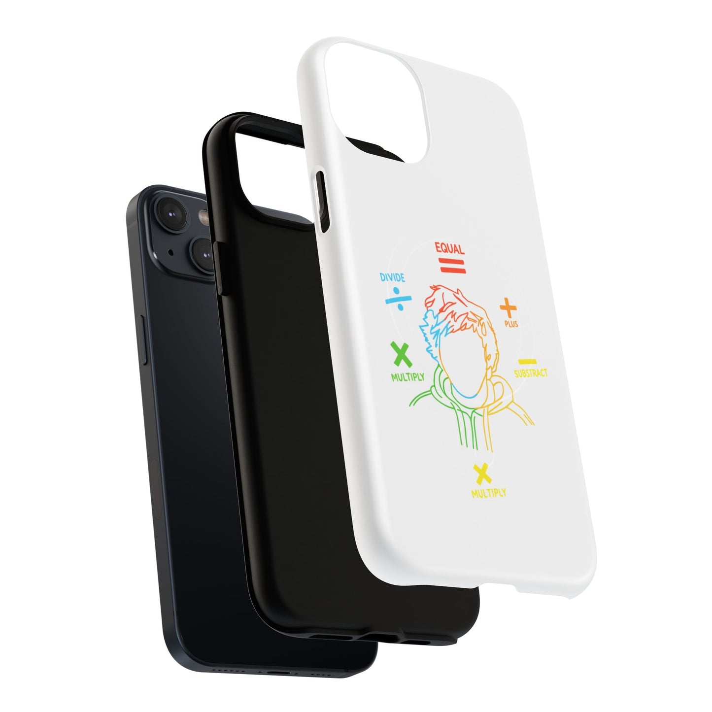 Minimalist Divide Symbol with Brush Tough Magnetic case