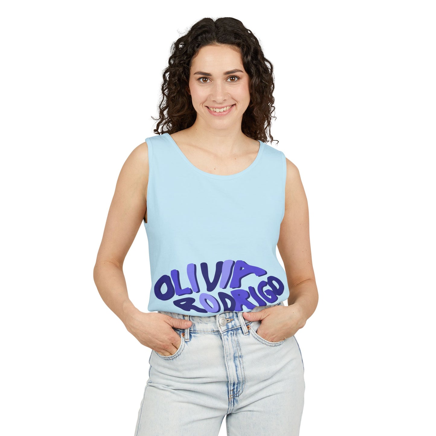 Olivia Rodrigo Wavy Text-Dyed Tank Top