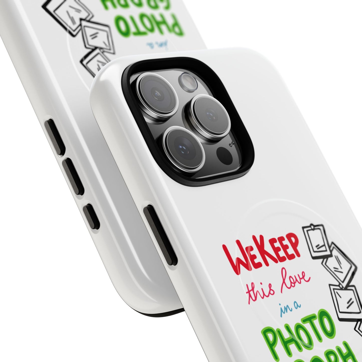 White Paw Print Tough Magnetic case