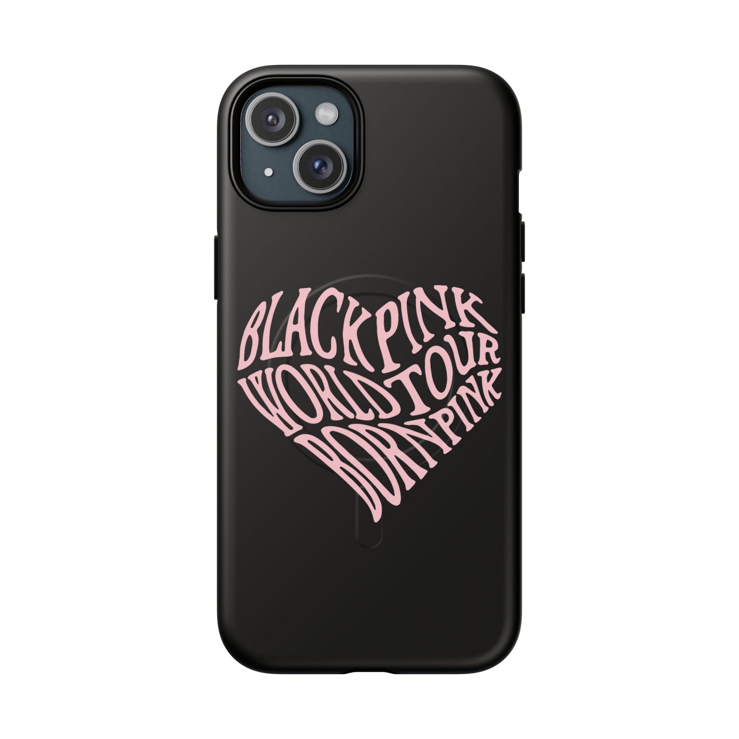 Iphone Born Pink Heart Typography - Tough Magnetic Phone Case